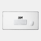 Personalisierungsschreibmatte "Iam Leader not boss Schreibtischunterlage (Tastatur & Maus)