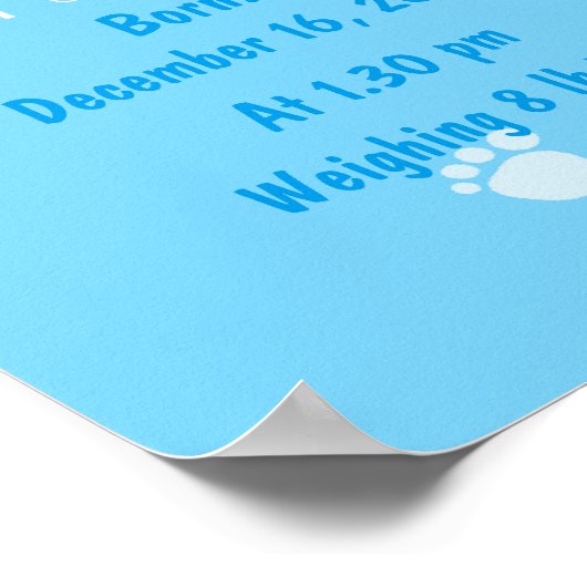 Personalisischer Name bedeutet "Keepake Kinderzimm Poster (Ecke)