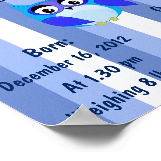 Personalisischer Name bedeutet "Keepake Kinderzimm Poster (Ecke)