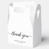 Personaliz Chic Script Vielen Dank für Ihre Hochze Geschenkschachtel (Geöffnet)