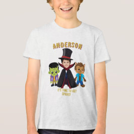 Personaliz Foto Kostüm Halloween-Party für Kinder Tri-Blend Shirt