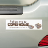 personalizable Autoaufkleber "der Kaffeebohnen" (Auf Auto)