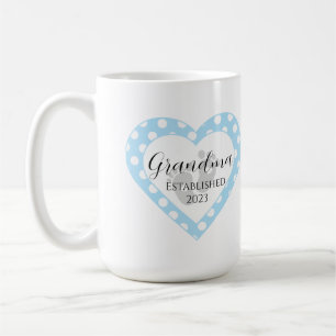 Personalizable Baby Dusche White Punkt auf Blue Kaffeetasse