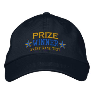 Personalizable Bearbeiten Text Preis Gewinner Stic Bestickte Kappe