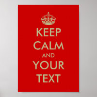 Personalizable behalten ruhiges Plakat |, Text