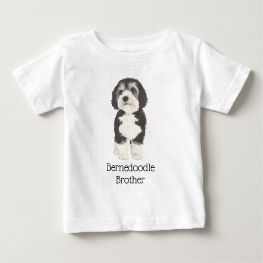 Personalizable Bernedoodle Baby T-shirt (Vorderseite)