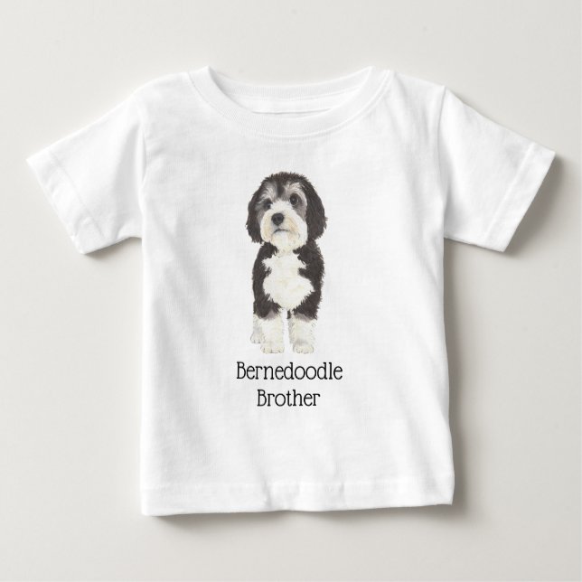 Personalizable Bernedoodle Baby T-shirt (Vorderseite)