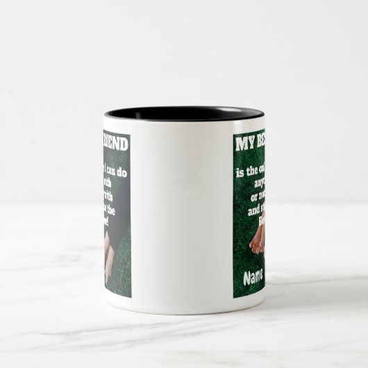 Personalizable Best Friend Coffee Tasse (Mittel)