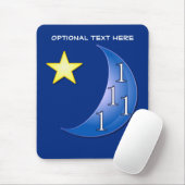 Personalizable Blue Moon Rebus Word Puzzle Mousepad (Mit Mouse)