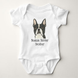 Personalizable Boston Terrier Dog Baby Strampler