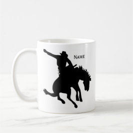 Personalizable Bronc Rider Coffee Tasse