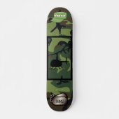 Personalizable Camouflage Army Skateboard (Vorne)