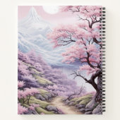 Personalizable Cherry Blossom Landscape  Notizblock (Rückseite)