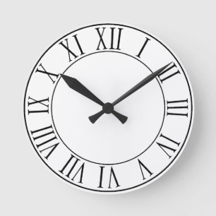 Personalizable Clock with Numbers Runde Wanduhr