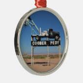 Personalizable Coober Pedy Outback Souvenir Ornament Aus Metall (Rechts)