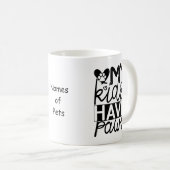 Personalizable Dog Lover Kaffee Tasse (VorderseiteRechts)