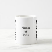 Personalizable Dog Lover Kaffee Tasse (Mittel)
