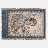 Personalizable  Easter Bunny Baby Blanket Decke (Vorderseite)