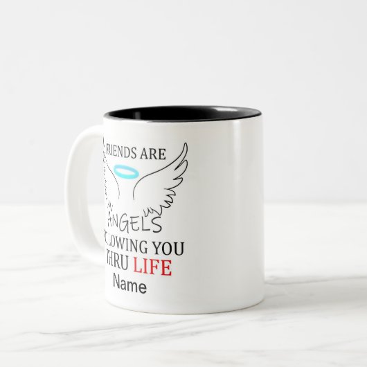 Personalizable Freundschaftscoffee Tasse (Vorderseite Links)