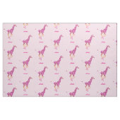 personalizable Gewebe der rosa Giraffen Stoff (Fat Quarter (45,7 x 55,9 cm))