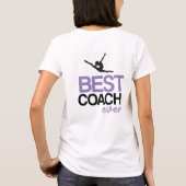 Personalizable Gymnastics Coach Best Coach Ever T-Shirt (Rückseite)