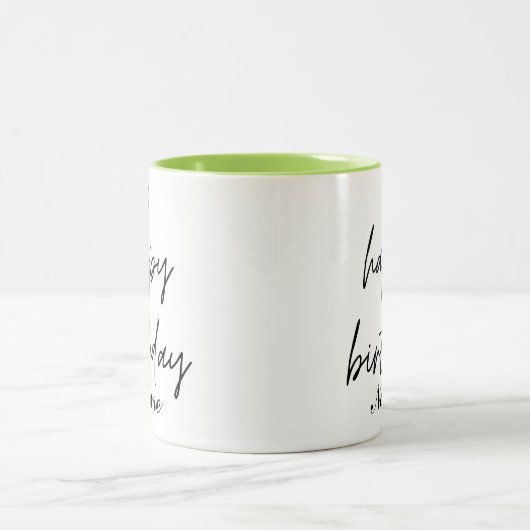 Personalizable Happy Geburtstag Kaffee Tasse (Mittel)