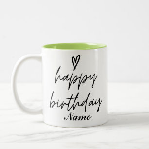 Personalizable Happy Geburtstag Kaffee Tasse