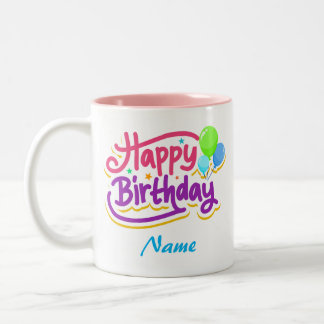 Personalizable Happy Geburtstag Kaffee Tasse