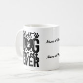Personalizable Hund Lover Tasse | Hunde Mama Kaffe (Vorderseite Links)