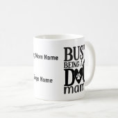 Personalizable Hunde Mama Kaffee Tasse (VorderseiteRechts)