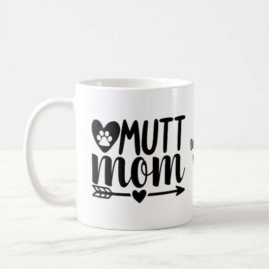 Personalizable Hunde Mama Tasse | Mutt Mama Tasse (Links)