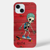 Personalizable iPhone Phone Case Skeleton Rustikal (Rückseite)