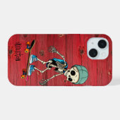 Personalizable iPhone Phone Case Skeleton Rustikal 15 Hülle (Rückseite (Horizontal))