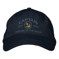 Personalizable JAHR und Namen-Kapitän Yacht Flag