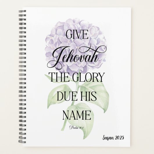 Personalizable JW 2025 Yeat Text Planner Planer (Vorderseite)