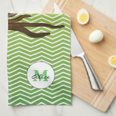 Personalizable kluge Eule | KitchenTowel Handtuch (Viertel Falte)