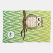 Personalizable kluge Eule | KitchenTowel Handtuch (Horizontal)