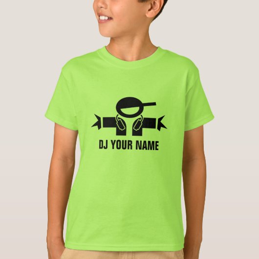Personalizable Limones Grün DJ-T-Shirt für Kinder T-Shirt (Vorderseite)