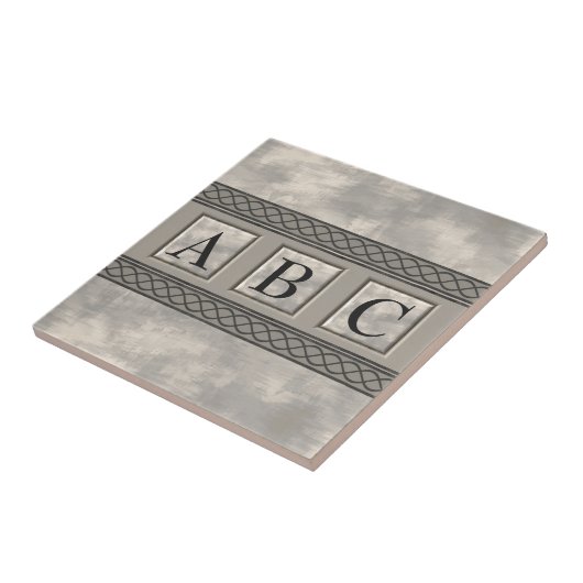 Personalizable Marmormonogramm Fliese (Seite)