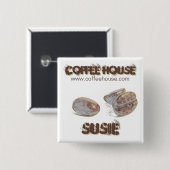 personalizable Namensschildknopf "der Button (Vorne & Hinten)