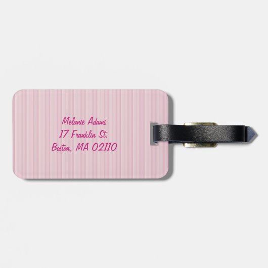 Personalizable niedlicher Girly Gepäck-Umbau Gepäckanhänger (Rückseite horizontal)