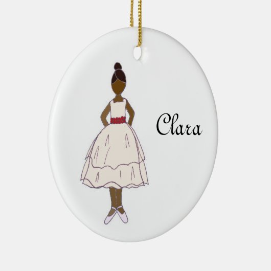 Personalizable Nutcracker Ballett Clara Keepake Keramik Ornament (Rechts)