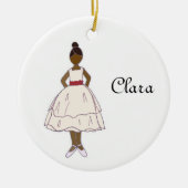 Personalizable Nutcracker Ballett Clara Keepake Keramik Ornament (Vorne)