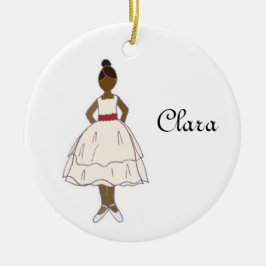 Personalizable Nutcracker Ballett Clara Keepake Keramik Ornament