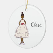 Personalizable Nutcracker Ballett Clara Keepake Keramik Ornament (Links)