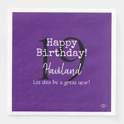 Personalizable Paper Napkins HAMbyWG Serviette (Vorderseite)