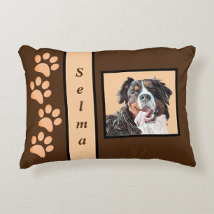 Personalizable Pastel Bernese Mountain Dog Kissen