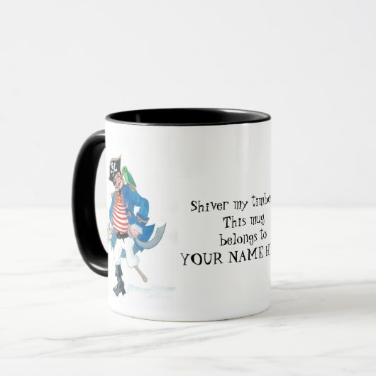 Personalizable Pirate Tasse (Vorderseite Links)