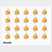 Personalizable Pumpkin-Sticker Quadratischer Aufkleber (Blatt)