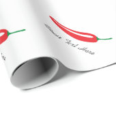 Personalizable Rot - heißes Geschenkpapier (Rolleneckpunkt)